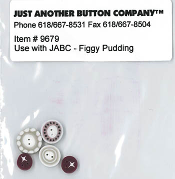 click here to view larger image of Figgy Pudding Button Pack w/chart (button pack)