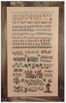 click here to view larger image of J Gebhard 1841 Sampler (chart)