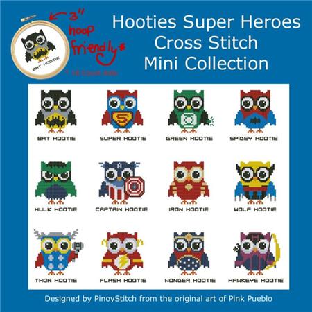 click here to view larger image of Hooties Super Heroes (chart)