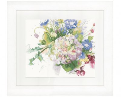 click here to view larger image of Hydrangea (counted cross stitch kit)