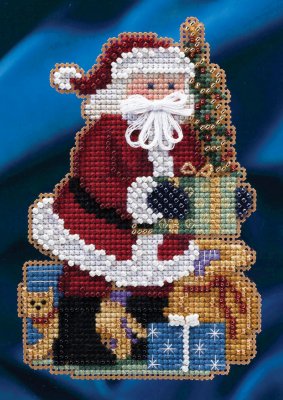 click here to view larger image of Merry Christmas Santa (counted cross stitch kit)