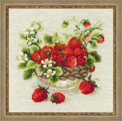 click here to view larger image of Garden Strawberry (counted cross stitch kit)