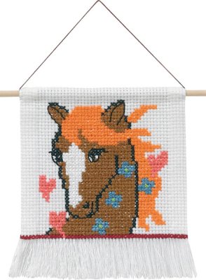 click here to view larger image of My First Kit - Horse (counted cross stitch kit)