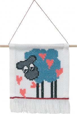 click here to view larger image of My First Kit - Sheep (counted cross stitch kit)