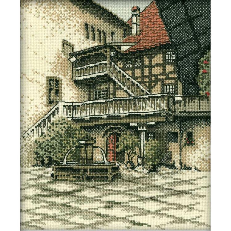 click here to view larger image of Castle Courtyard  (counted cross stitch kit)