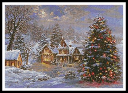 click here to view larger image of Happy Holidays Painting  (Nicky Boehme) (chart)