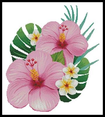 click here to view larger image of Hibiscus Arrangement 1  (Viktoriia Protsak) (chart)