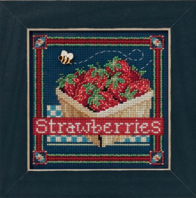 click here to view larger image of Strawberries (counted cross stitch kit)