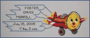 click here to view larger image of Airplane Birth Sampler (chart)