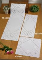 click here to view larger image of Hardanger Roses Table Runner (Upper Left) (Hardanger and Cut Work)