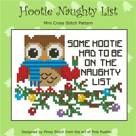 click here to view larger image of Hootie Naughty List Christmas (chart)