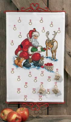 click here to view larger image of Santa Claus Advent Calendar (counted cross stitch kit)