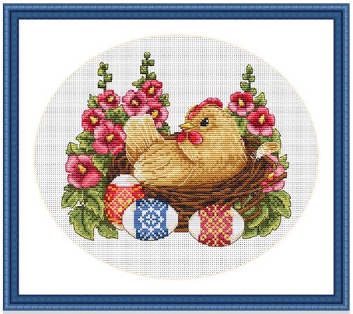 click here to view larger image of Happy Easter (counted cross stitch kit)