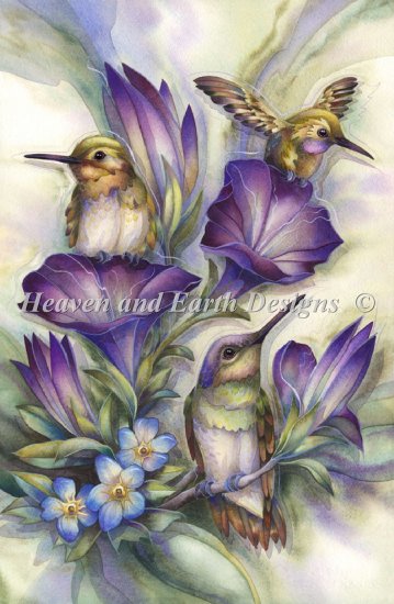 click here to view larger image of Flower Hummingbirds (chart)