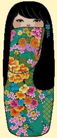 click here to view larger image of Pretty Kokeshi Doll 03 - Hinata (chart)