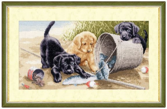 click here to view larger image of Cheerful Game (counted cross stitch kit)