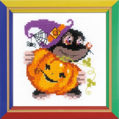 click here to view larger image of Happy Halloween (counted cross stitch kit)