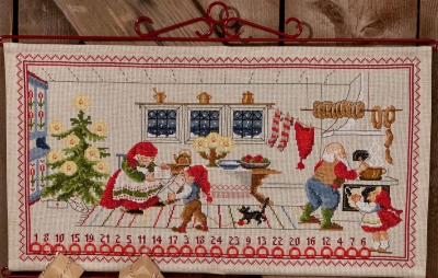 click here to view larger image of Elf Kitchen (counted cross stitch kit)