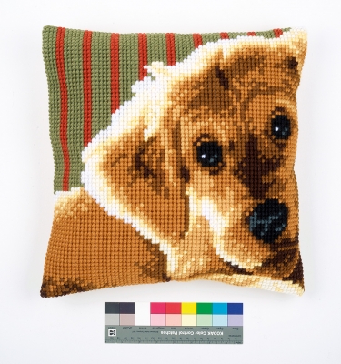 click here to view larger image of Dog Cushion (needlepoint)