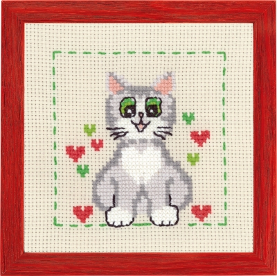 click here to view larger image of Cat (counted cross stitch kit)