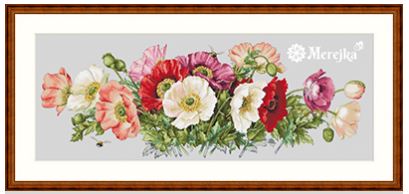 click here to view larger image of Poppies (counted cross stitch kit)