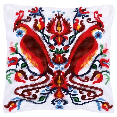 click here to view larger image of Felix the Fenix - Tapestry Cushion by La Maison Victor (counted cross stitch kit)