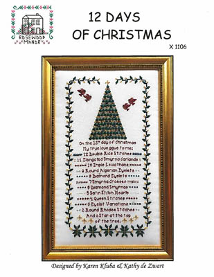 click here to view larger image of 12 Days of Christmas (chart)