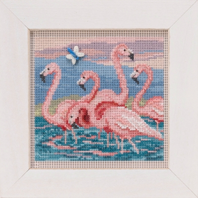 click here to view larger image of Flamingos (counted cross stitch kit)