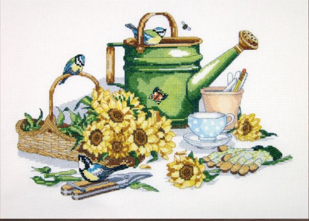 click here to view larger image of Watering Can (counted cross stitch kit)