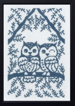 click here to view larger image of Owls (counted cross stitch kit)