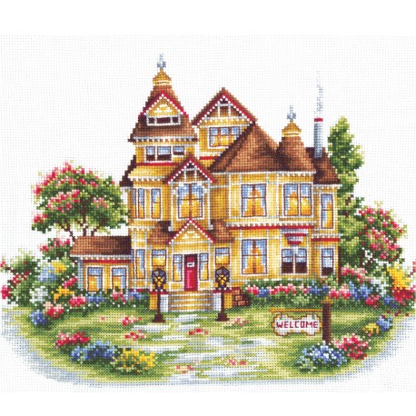 click here to view larger image of Welcome (counted cross stitch kit)