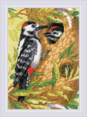 click here to view larger image of Woodpecker (counted cross stitch kit)