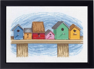 click here to view larger image of Birdhouses (counted cross stitch kit)