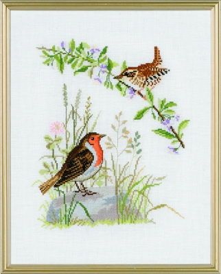 click here to view larger image of Birds (counted cross stitch kit)