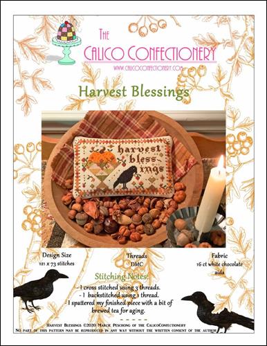 click here to view larger image of Harvest Blessings (chart)