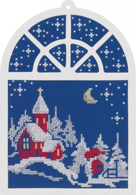 click here to view larger image of Christmas Picture (counted cross stitch kit)