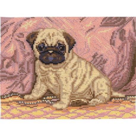 click here to view larger image of Pug (counted cross stitch kit)