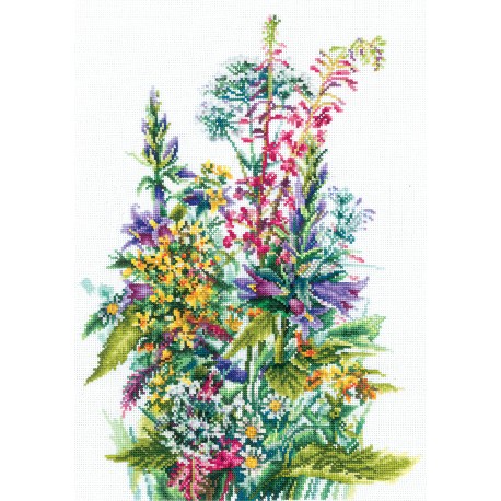 click here to view larger image of Wildflowers (counted cross stitch kit)