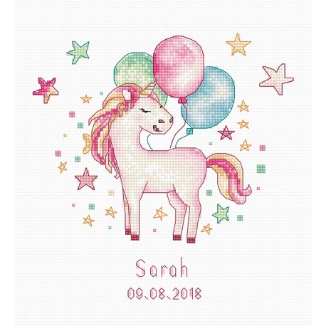 click here to view larger image of Unicorn (counted cross stitch kit)