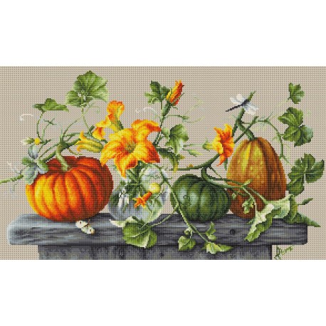 click here to view larger image of Pumpkin (counted cross stitch kit)