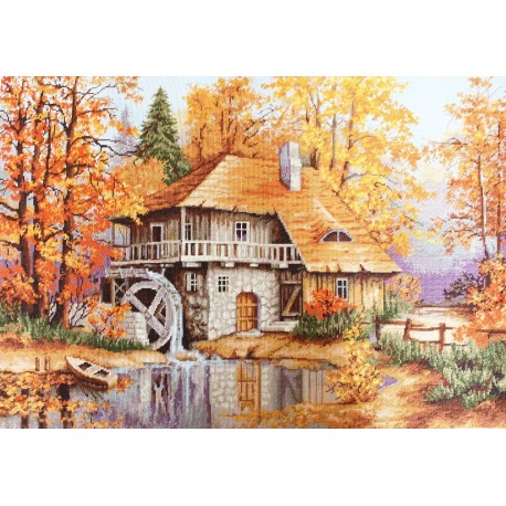 click here to view larger image of Autumn Landscape (counted cross stitch kit)