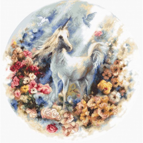 click here to view larger image of Unicorn (counted cross stitch kit)