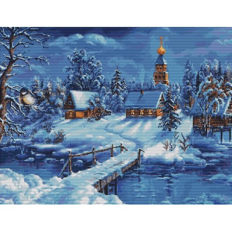 click here to view larger image of Winter Landscape (counted cross stitch kit)