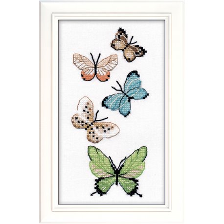 click here to view larger image of Butterflies (counted cross stitch kit)