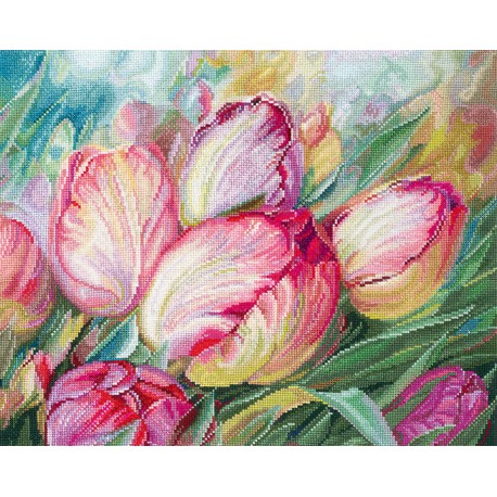 click here to view larger image of Tulips (counted cross stitch kit)