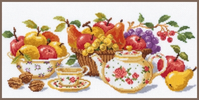 click here to view larger image of Afternoon Tea (counted cross stitch kit)