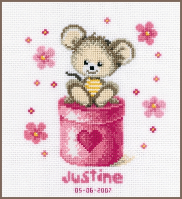 click here to view larger image of Little Mouse (counted cross stitch kit)