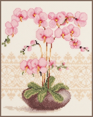 click here to view larger image of Orchid (counted cross stitch kit)