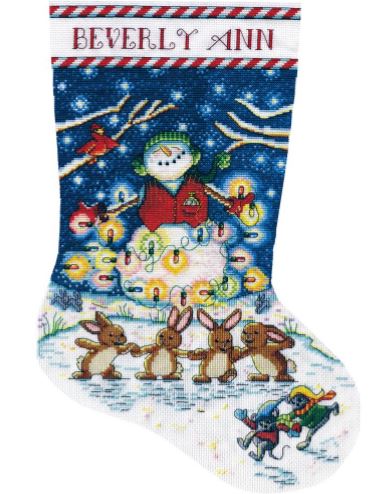 click here to view larger image of Light the Night Stocking (counted cross stitch kit)