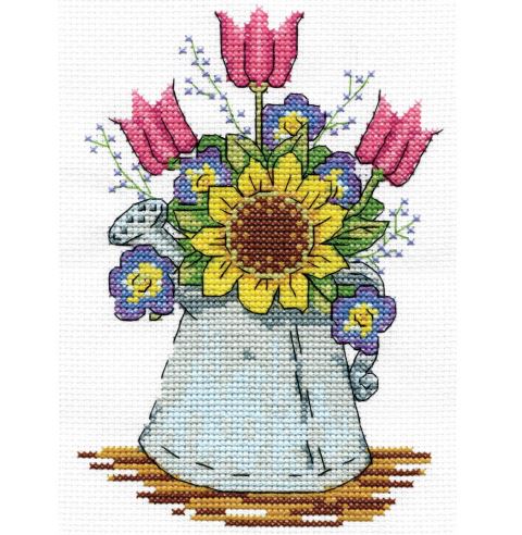 click here to view larger image of Watering Can (counted cross stitch kit)